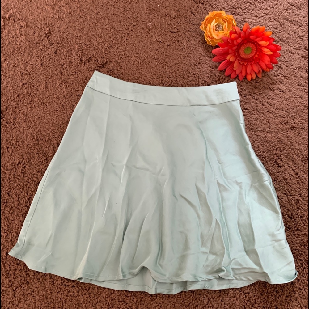 Free people satin mini skirt